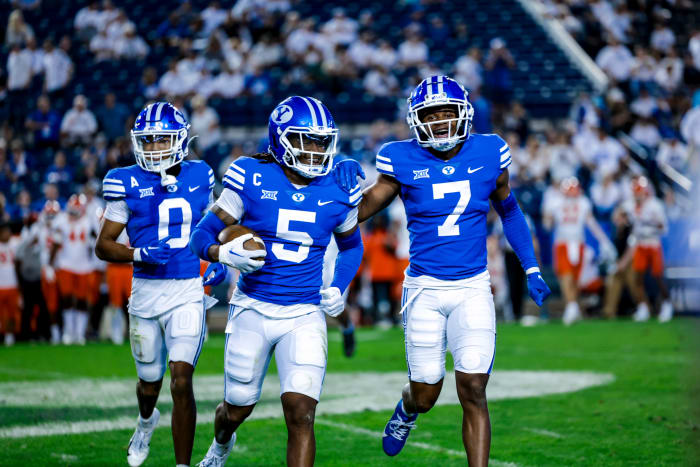 BYU vs Sam Houston State Eddie Heckard Kamden Garrett Jakob Robinson